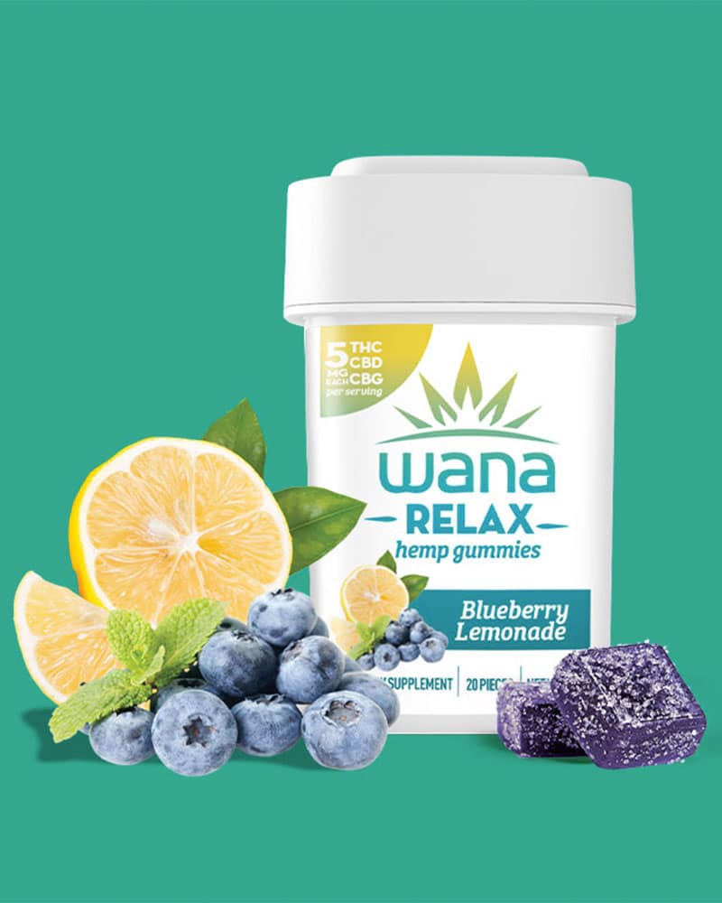 Wana 100 MG Gummies / Relax Blueberry Lemonade